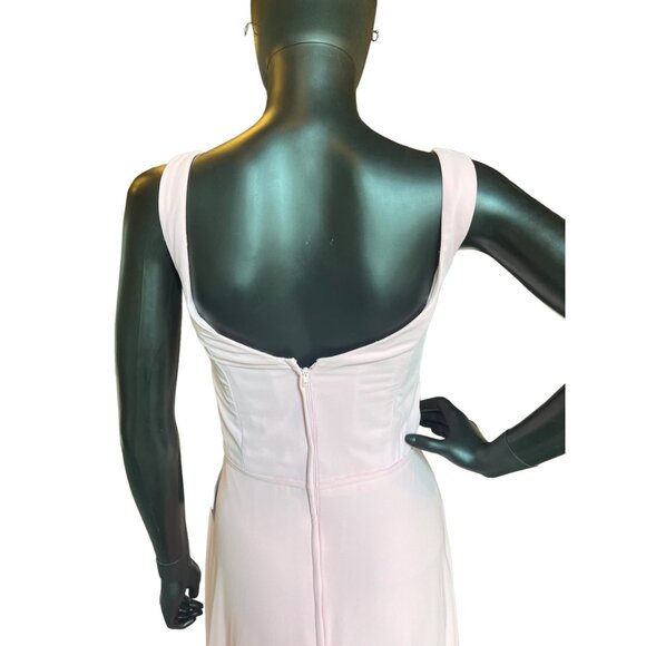 Kennedy Blue Baby Pink Chiffon Sweetheart Formal Gown - Picture 4 of 5